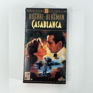 MGM Casablanca 50th Anniversary Remastered Collector’s Edition VHS Tape 1992